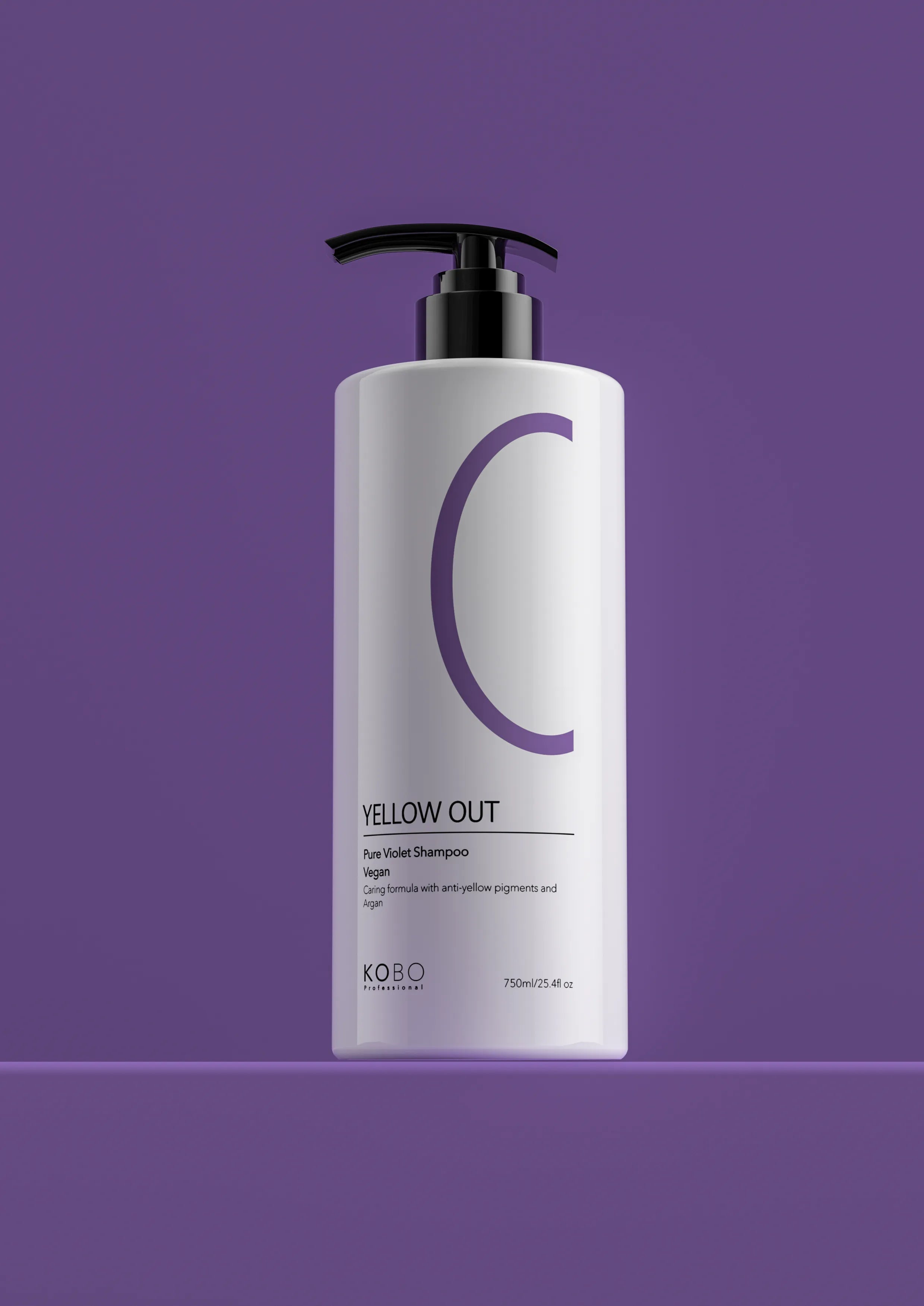 KOBO Yellow Out Pure Violet Shampoo 750ml